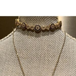 Gold Plated Sterling Silver Evil Eye Bracelet NWT